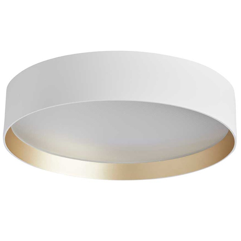 LUCIA Plafond Ø35 cm, Vit/Gold