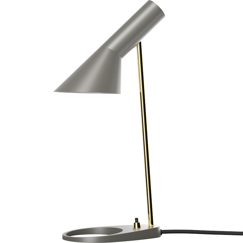 AJ Mini Bordslampa, Varmgrå / Mässing