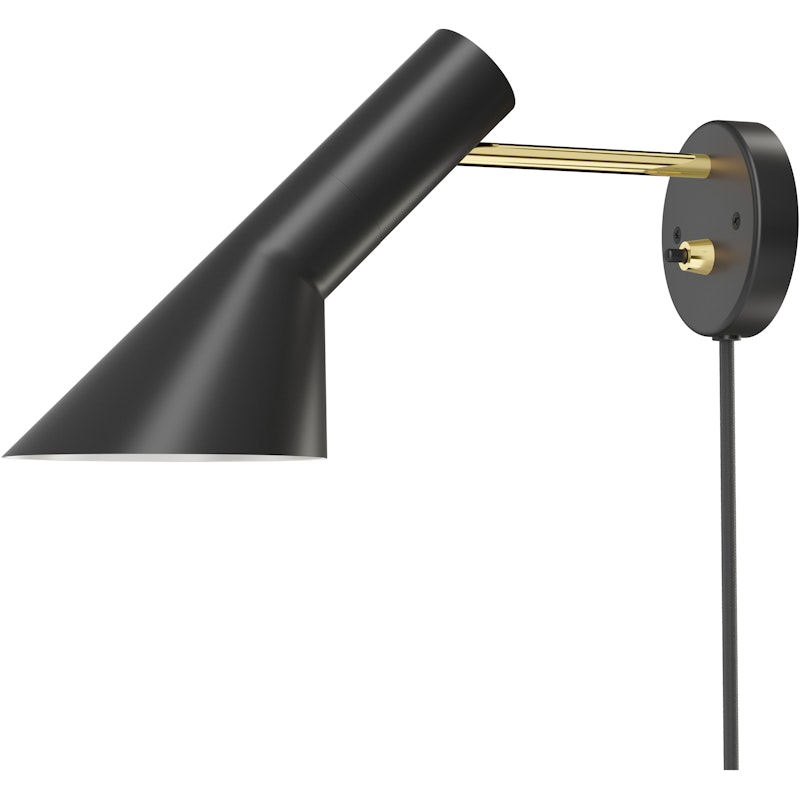 AJ Vägglampa, Svart / Mässing