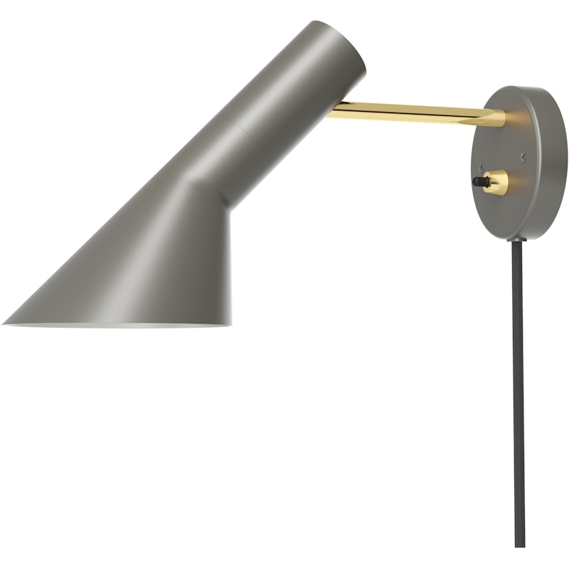 AJ Vägglampa, Varmgrå / Mässing