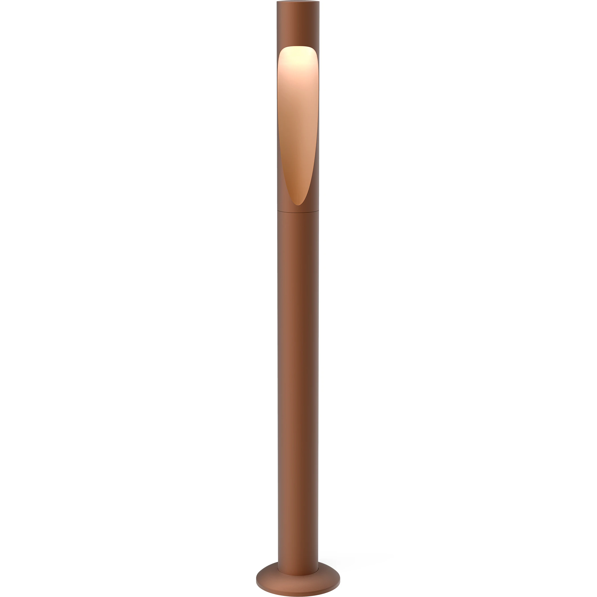 Louis Poulsen Flindt Garden Pollare L&aring;ng Corten Fotplatta Utan Adapter 2700k - Pollare Aluminium Corten - 5747402571