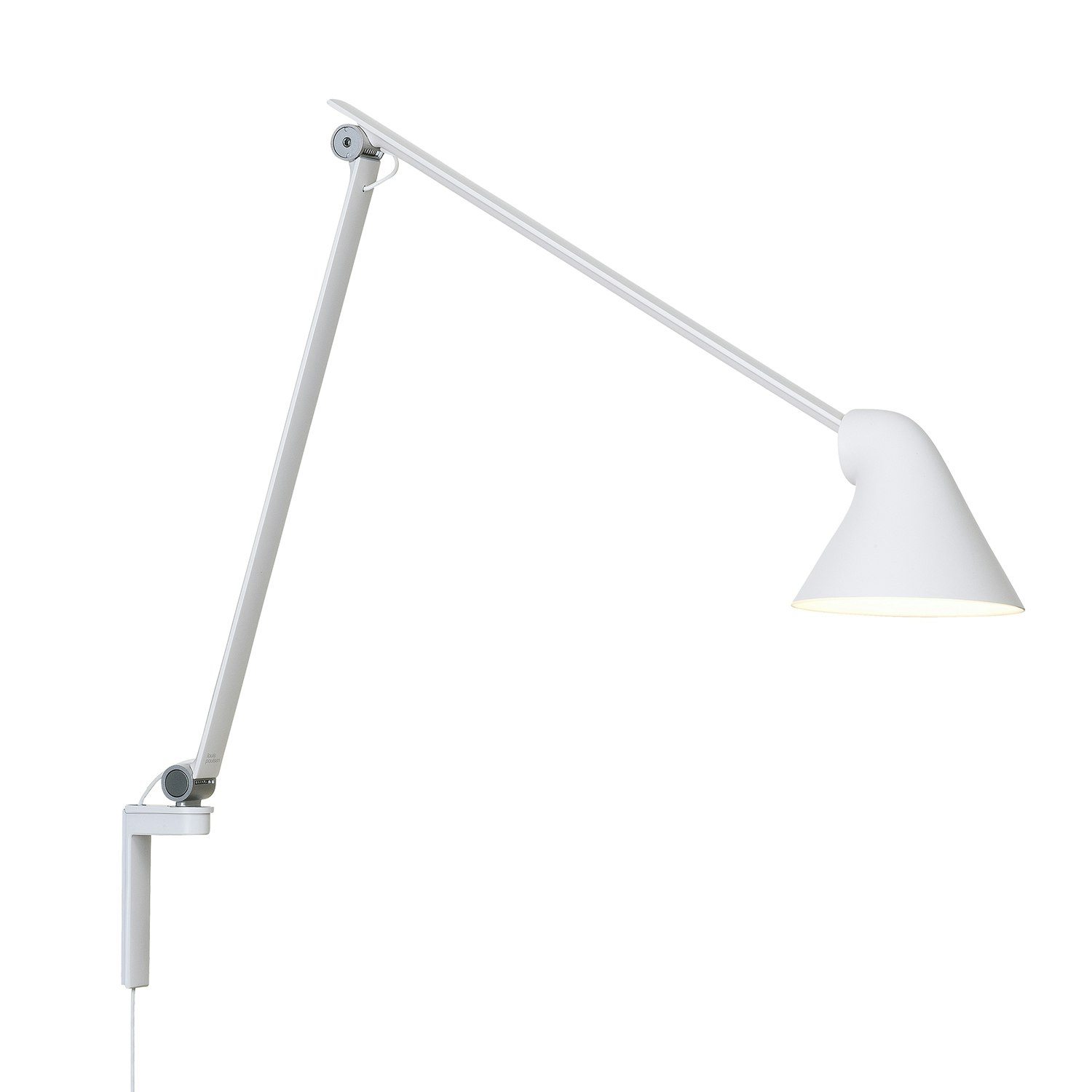 Louis Poulsen Njp Vägglampa Lång Arm Vit - Vägglampor Aluminium Vit - 5743163238