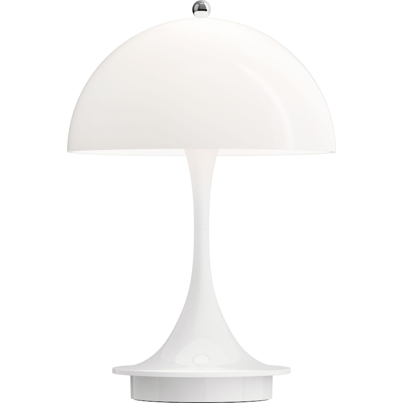 Panthella 160 Bordslampa Portabel, White Opal Acryl