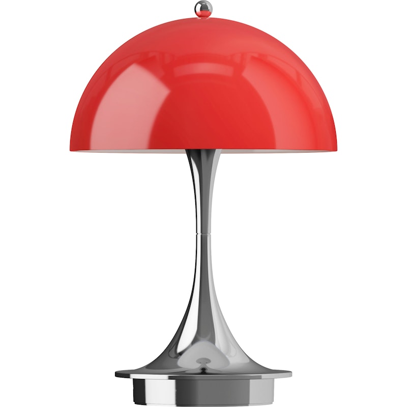 Panthella 160 Bordslampa Portabel V3, Original Opal Red