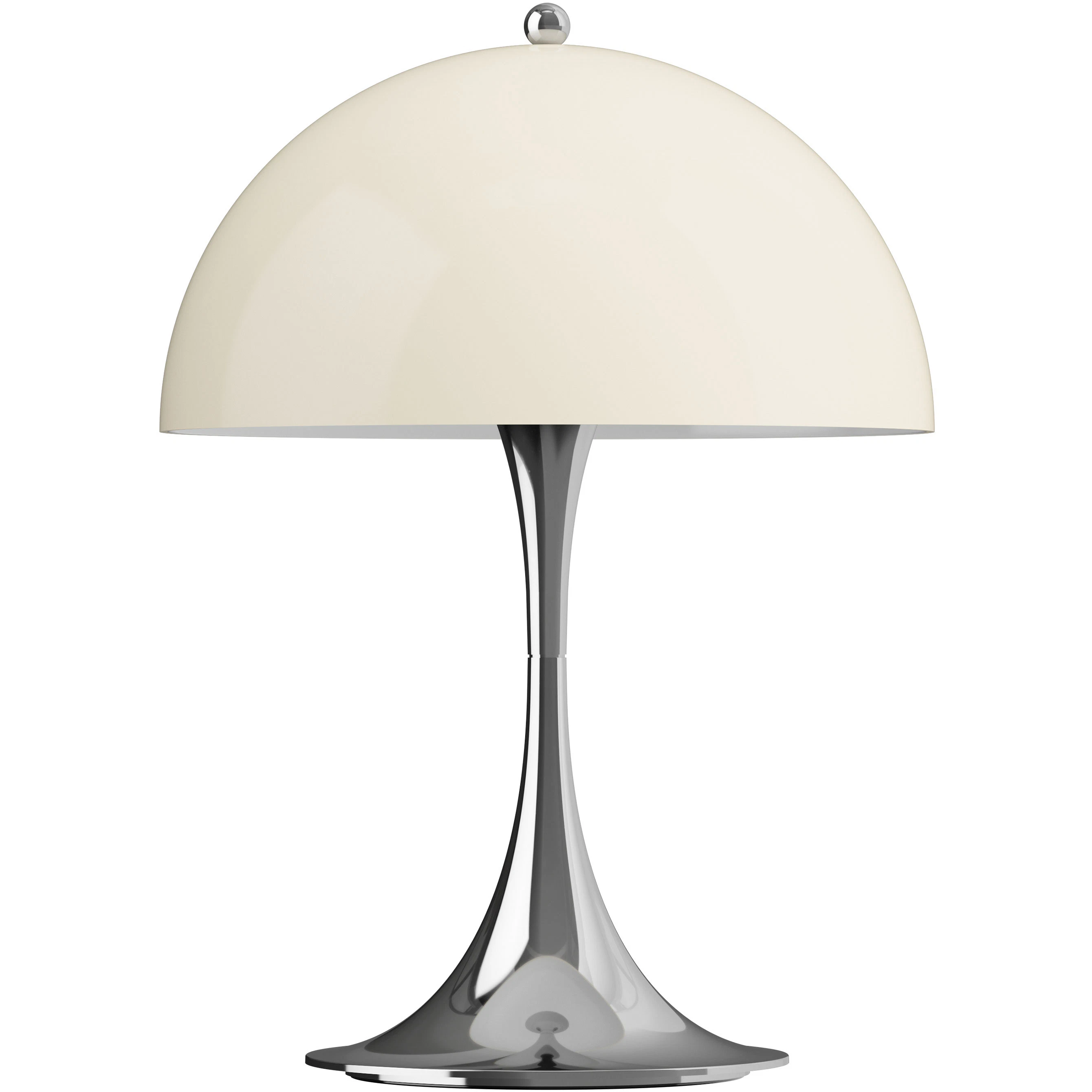 Louis Poulsen Panthella 250 Bordslampa Portabel Krom / Opal Beige - Bordslampor utomhus Akryl Krom - 5744172998