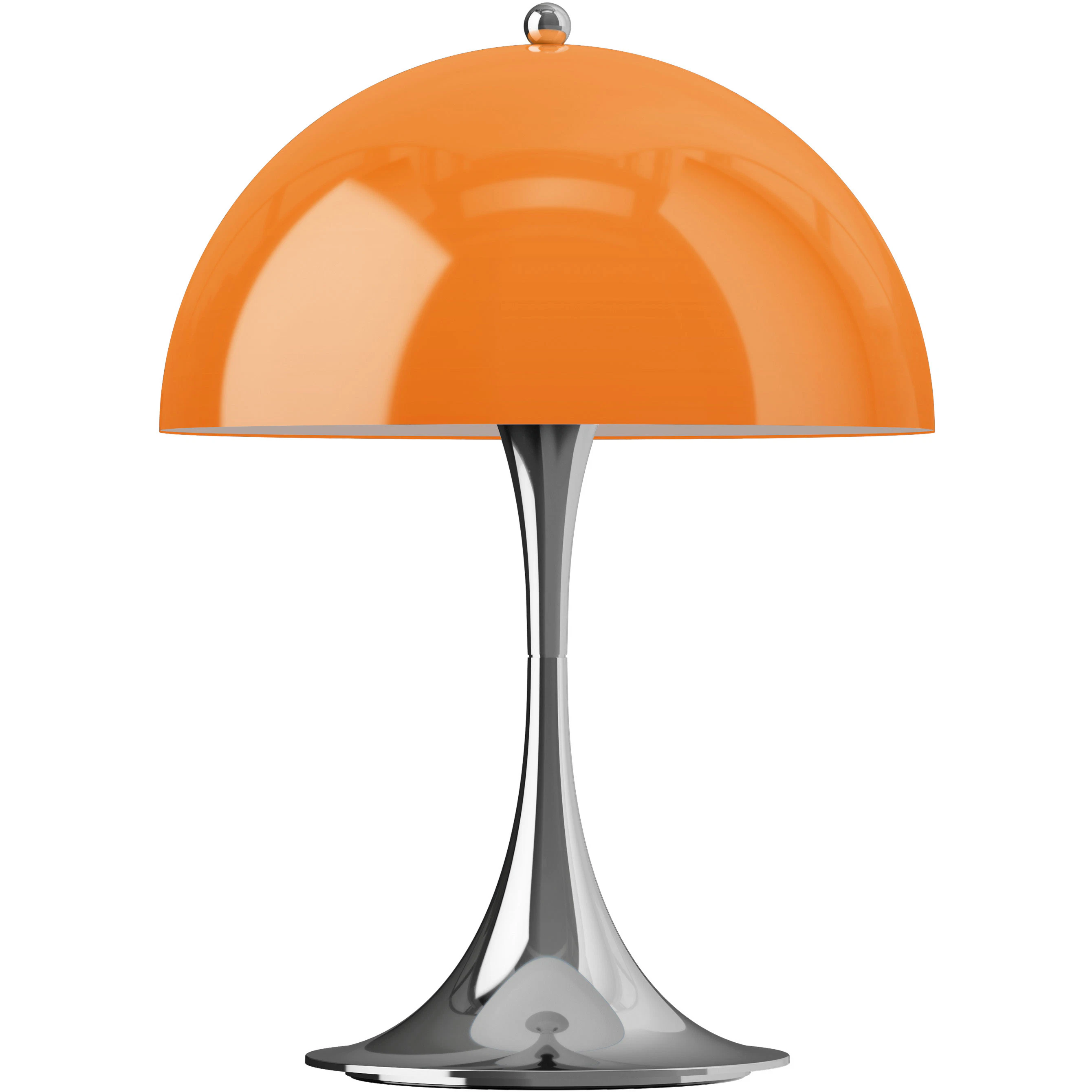 Louis Poulsen Panthella 250 Bordslampa Portabel Original Opal Orange - Bordslampor utomhus Formsprutad Abs Krom - 5744613431
