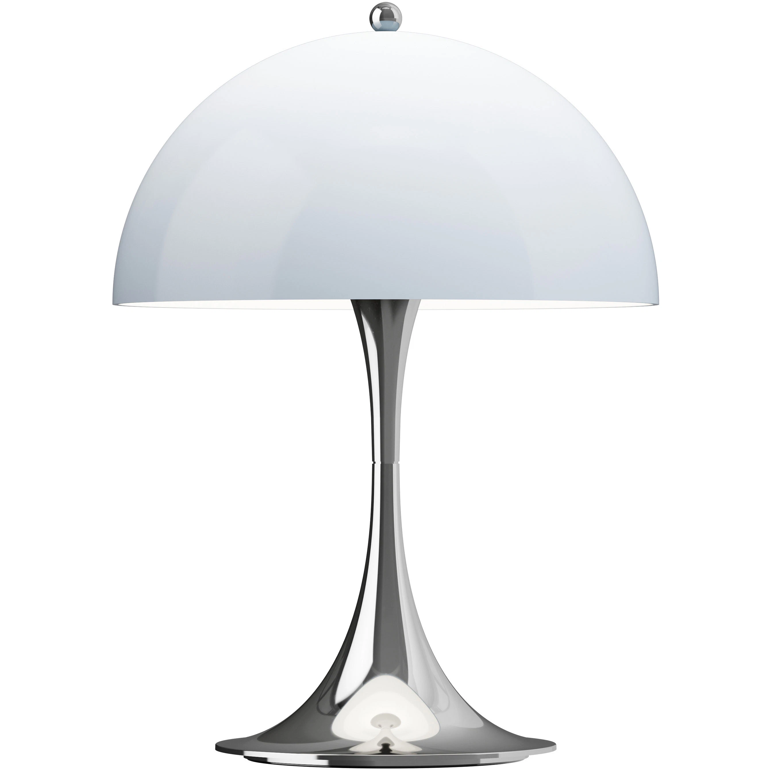 Louis Poulsen Panthella 250 Bordslampa Portabel Krom / Opal Blue - Bordslampor utomhus Akryl Krom - 5744172956