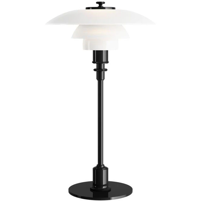 Louis Poulsen Ph 2/1 Bordslampa Svart - Bordslampor Munbl&aring;st Opalglas Svart - 5744166153