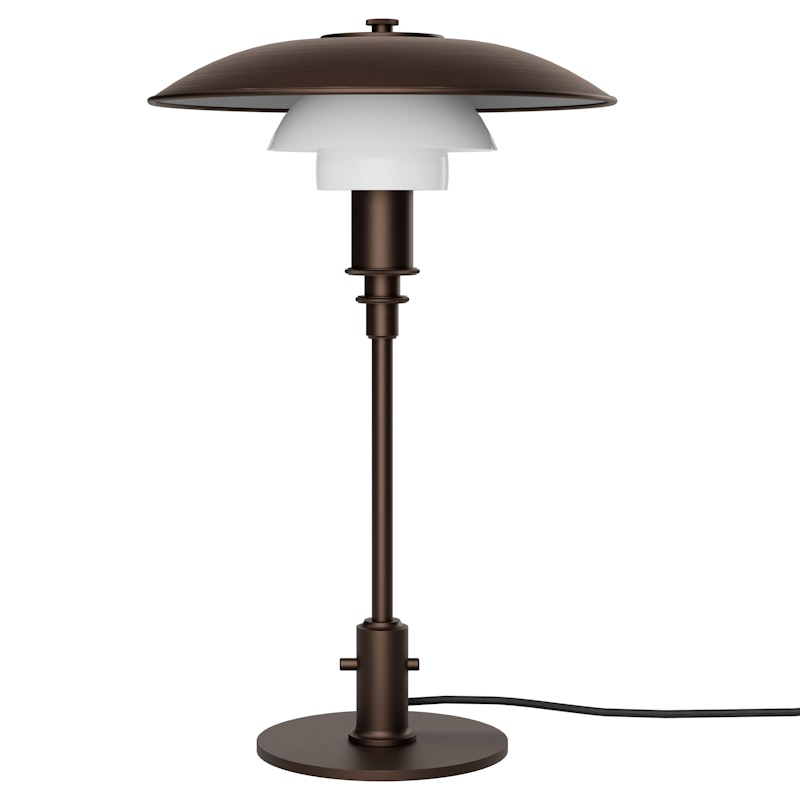 PH 3/2 Bordslampa, Aged Brass / Opalglas