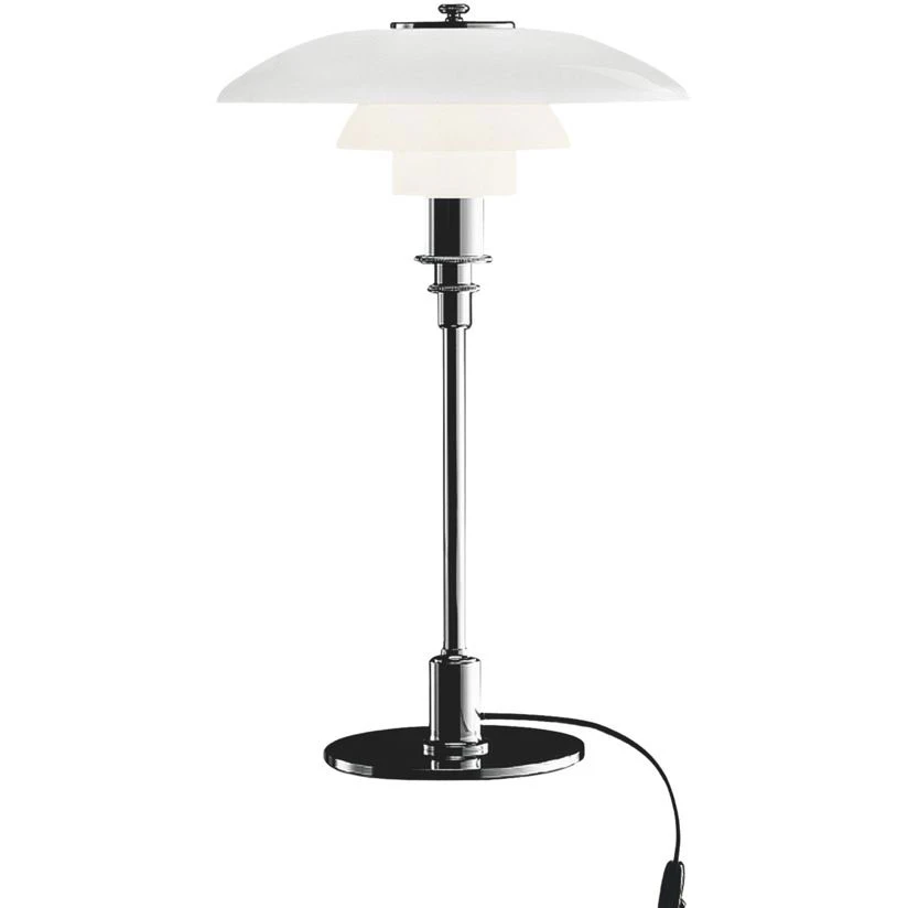 Louis Poulsen Ph 3/2 Bordslampa Krom - Bordslampor Munbl&aring;st Opalglas Krom - 5744162801
