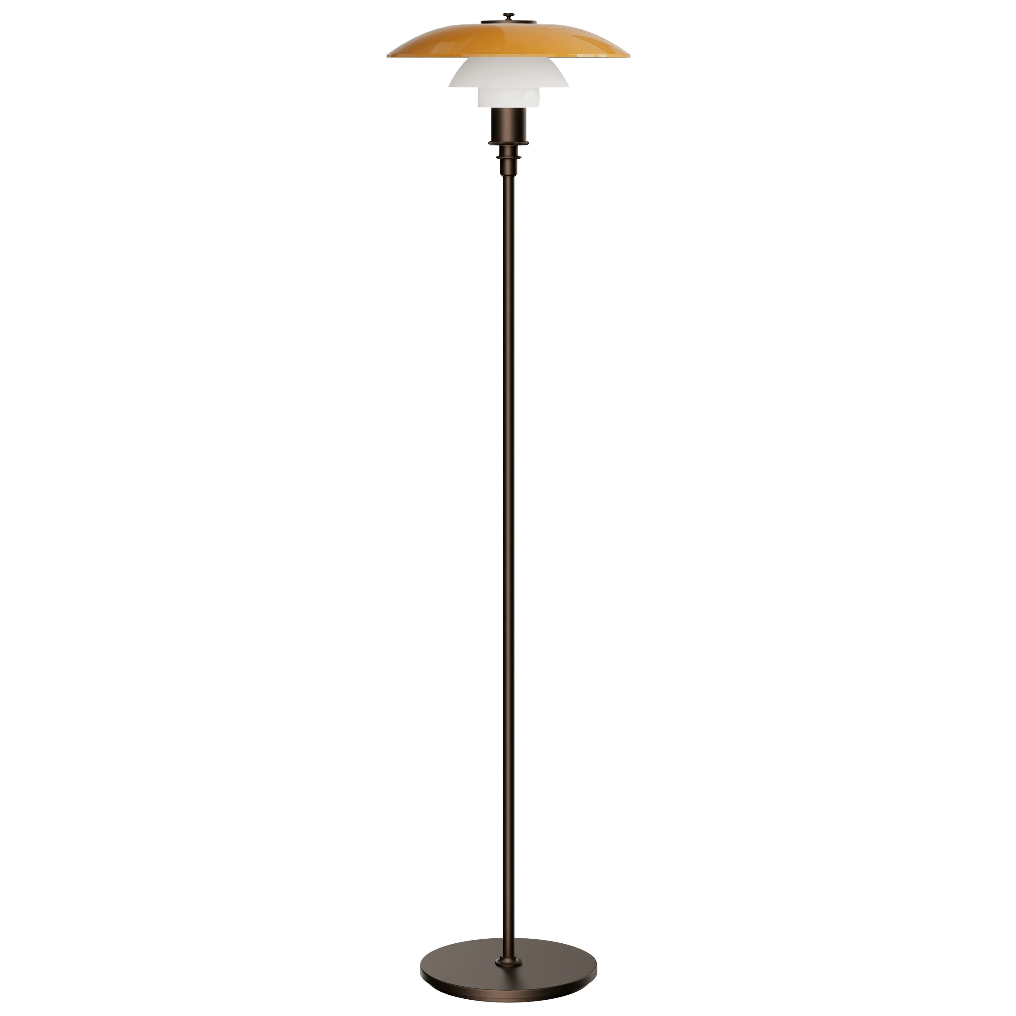 Louis Poulsen Ph 3½-2½ Golvlampa Centenary Edition Amber / Opal - Golvlampor Munblåst Opalglas Bärnsten - 5744613473