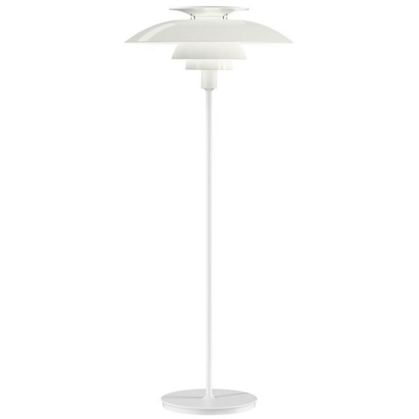 Louis Poulsen Ph 80 Golvlampa Med Dimmer Vit Opal Akryl / Vit - Golvlampor Stål Vit - 5744611475