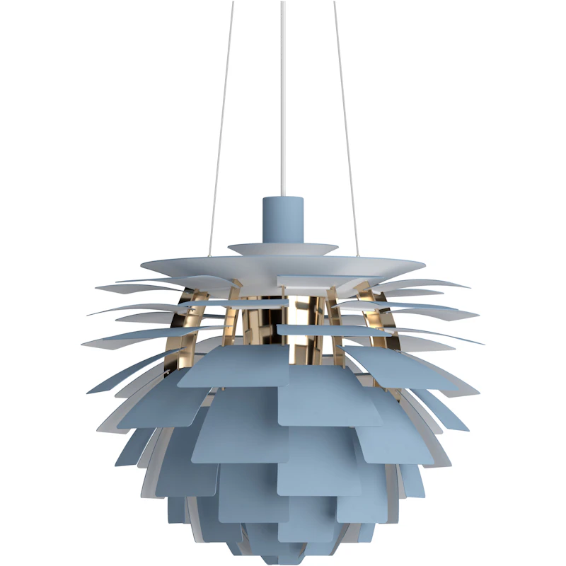 PH Artichoke Pendel 48 cm, Mässing / Dusty Blue