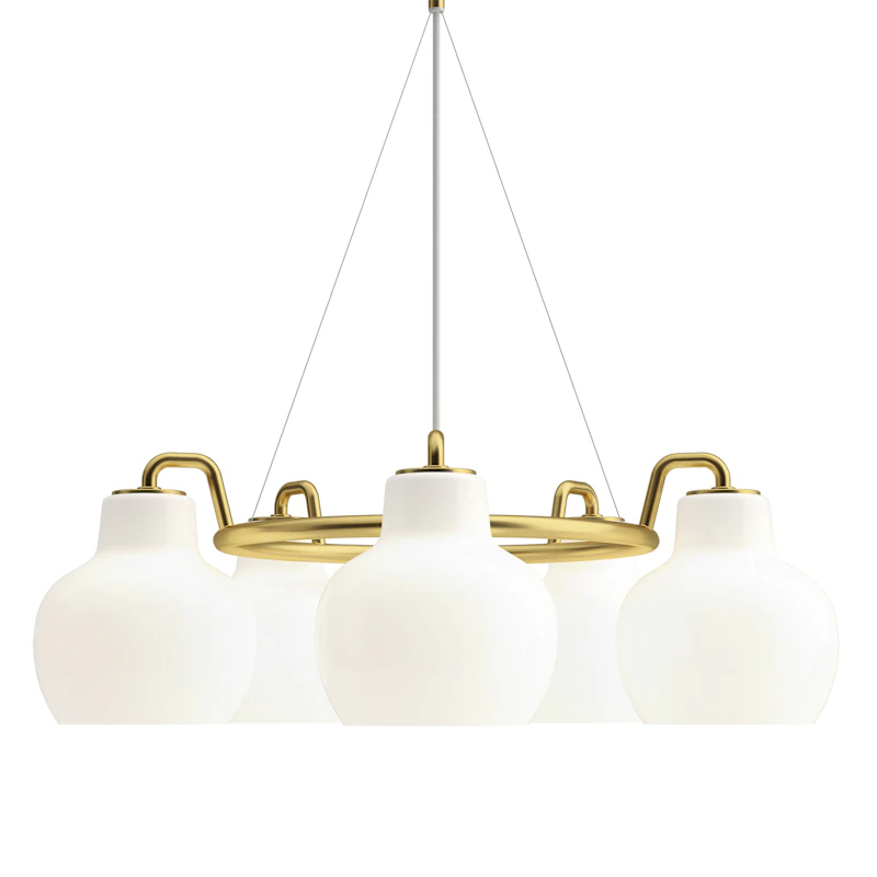 VL Ring Crown 5 Pendel, Mässing