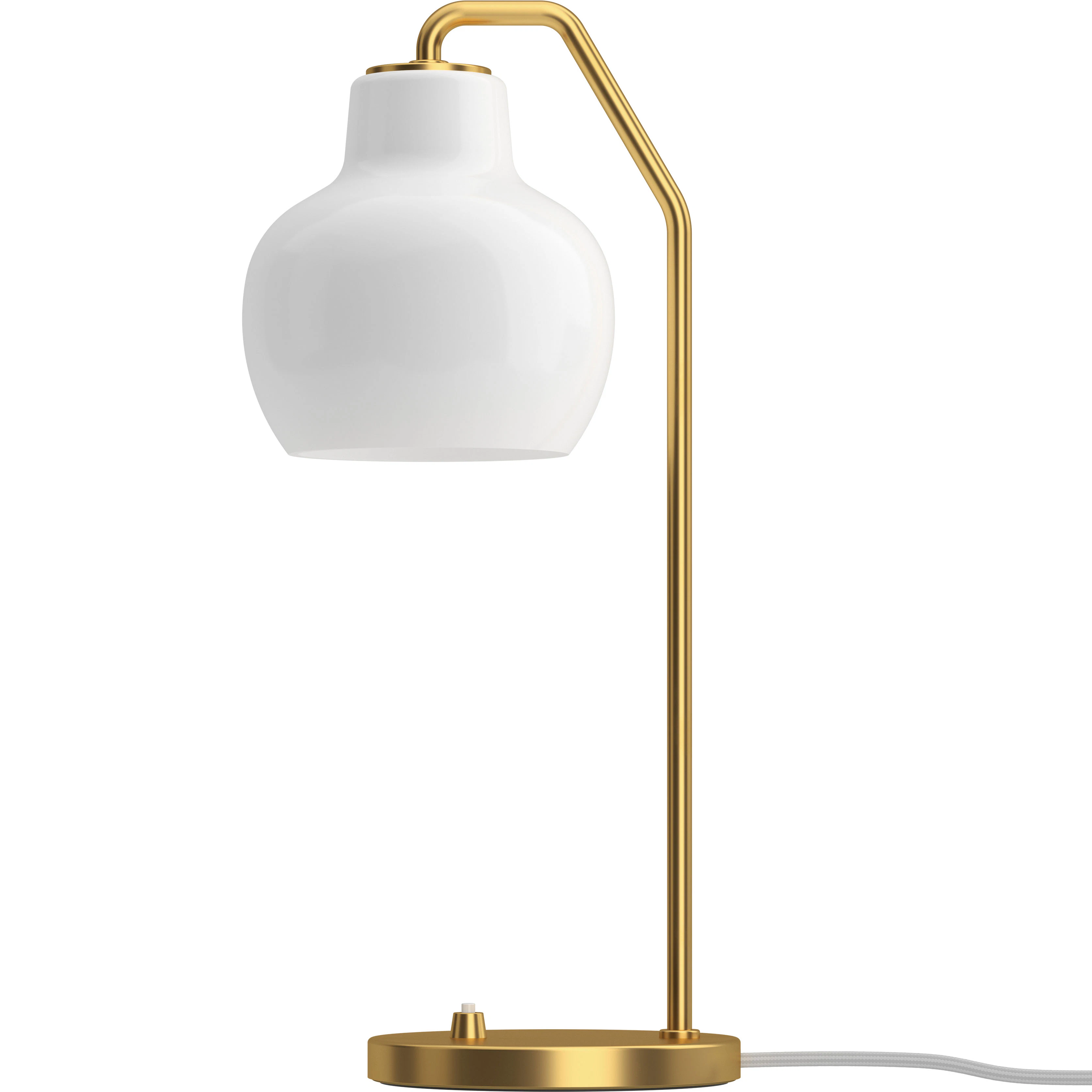 Louis Poulsen Vl Ring Crown Bordslampa M&auml;ssing / Opalglas - Bordslampor Munbl&aring;st Glas M&auml;ssing - 5744613334
