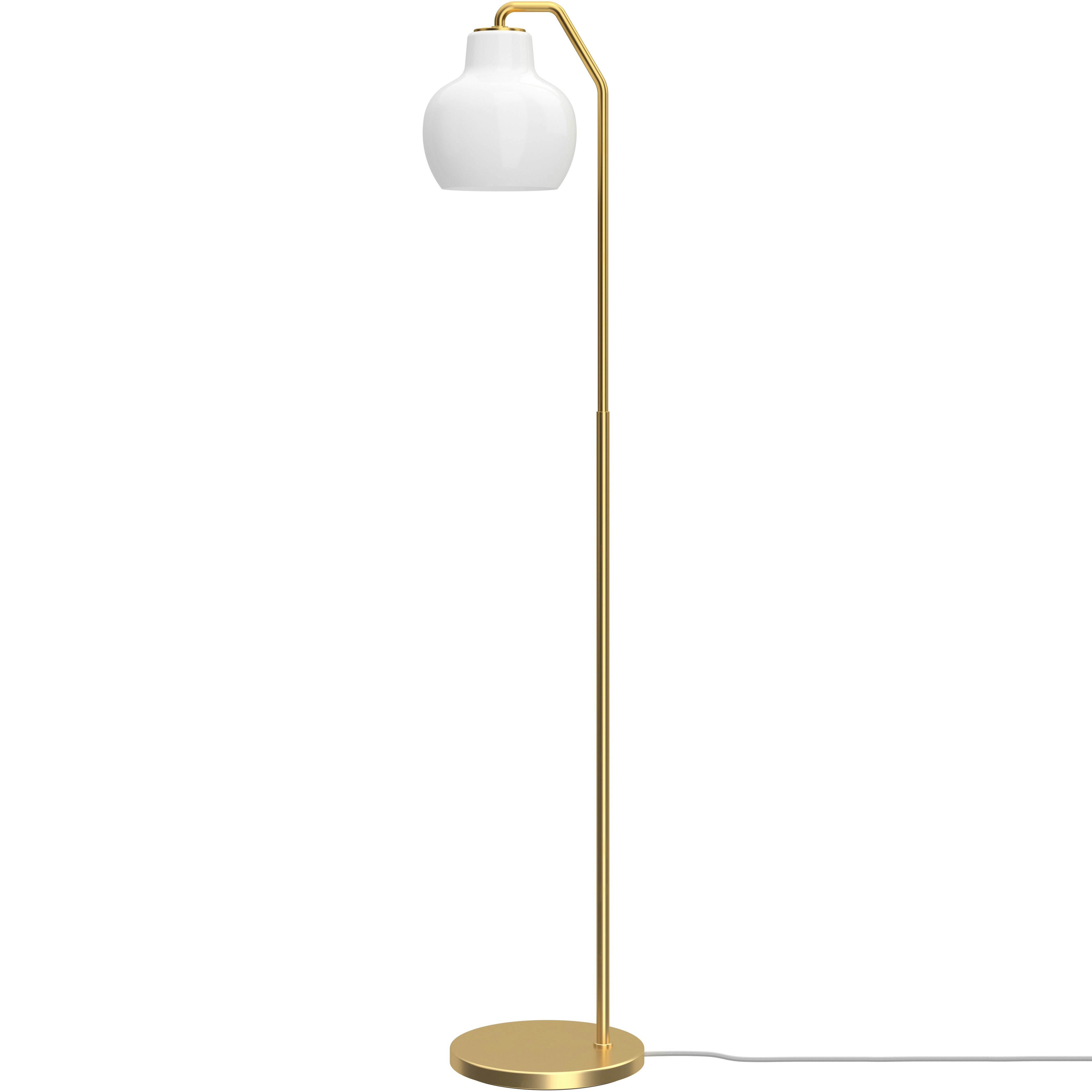 Louis Poulsen Vl Ring Crown Golvlampa Mässing / Opalglas - Golvlampor Munblåst Opalglas Mässing - 5744613318