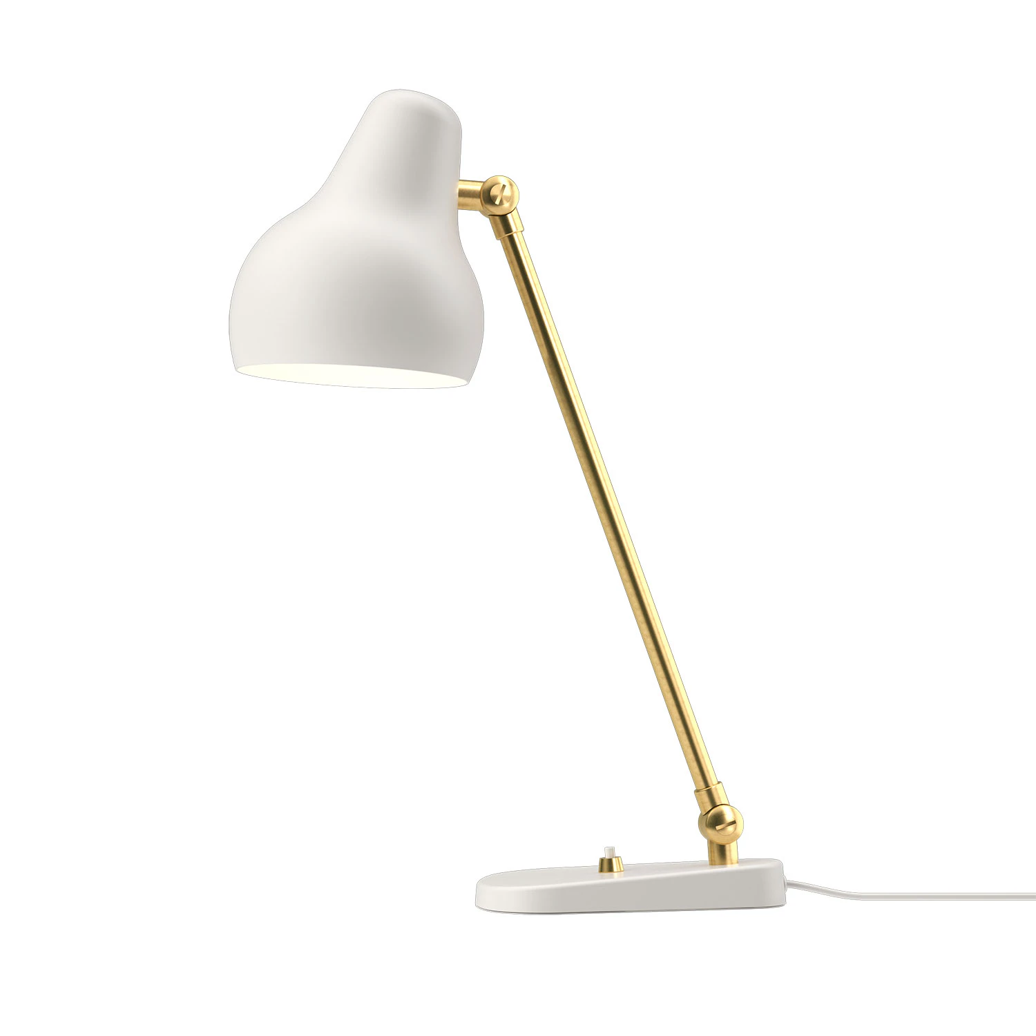 Louis Poulsen Vl38 Bordslampa Vit/ - Bordslampor M&auml;ssing Vit - 5744162322