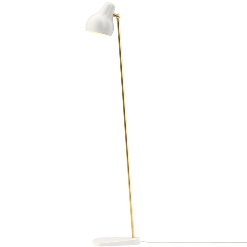 VL38 Golvlampa, Vit/Mässing