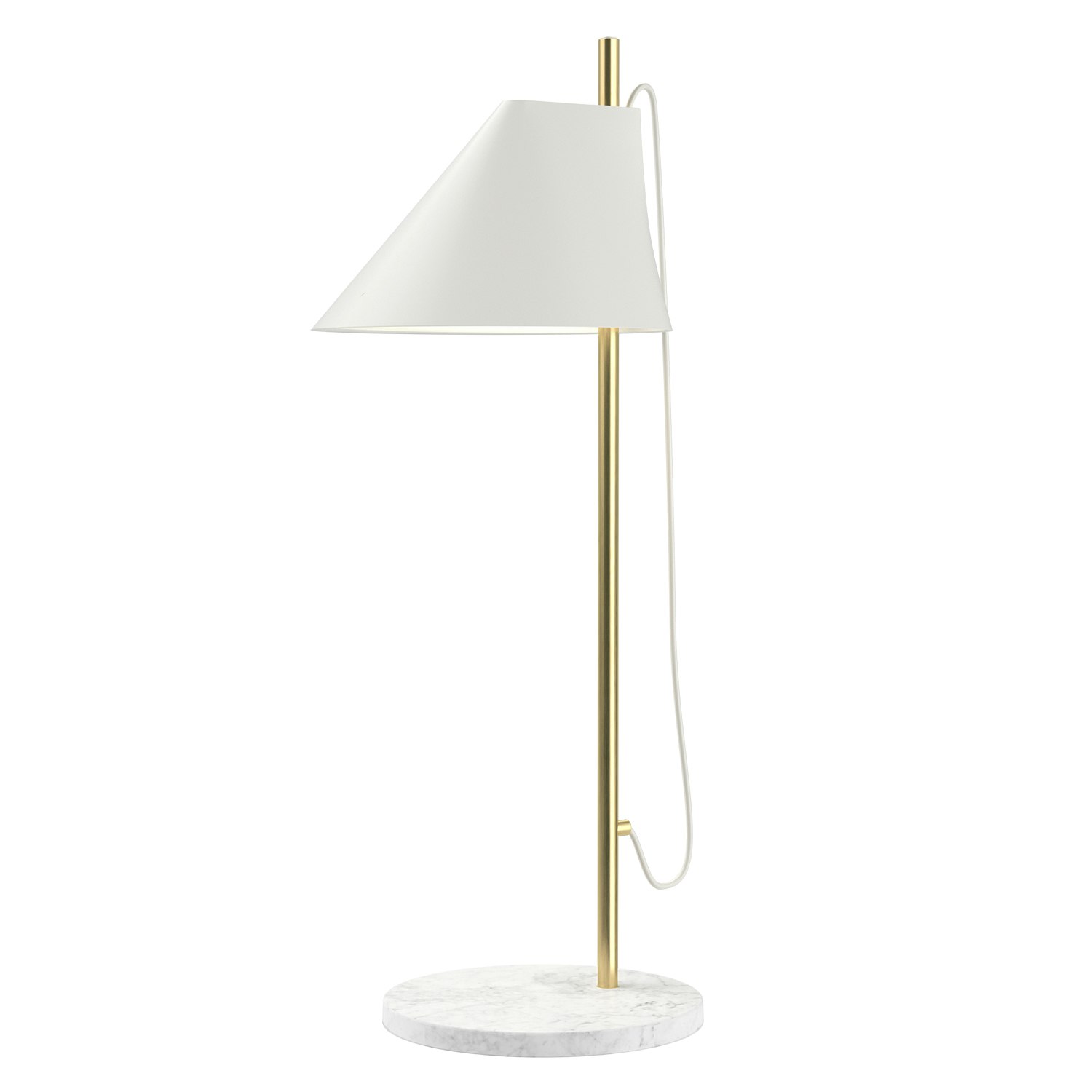Louis Poulsen Yuh Bordslampa Mässing/vit - Bordslampor Aluminium Vit - 5744162665