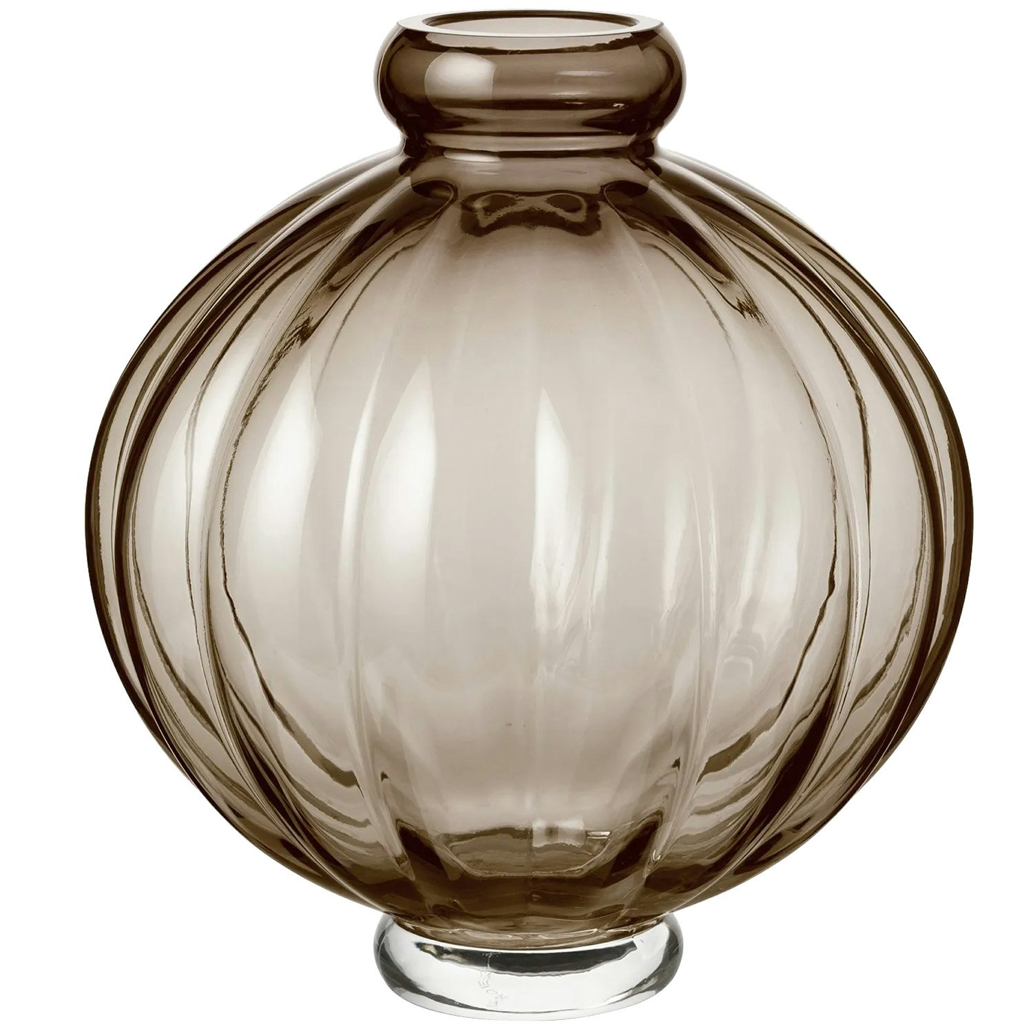 Louise Roe Balloon 01 Vas 25 Cm Smoke - Vaser Munbl&aring;st Glas Smoke - 10515-3-74