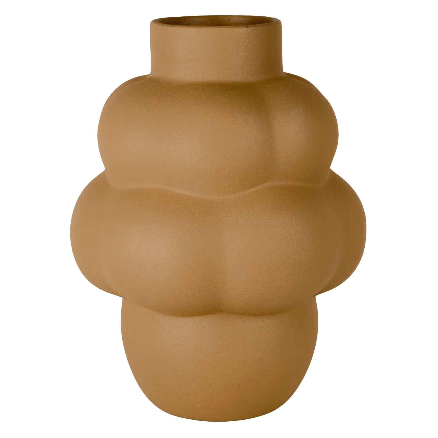 Louise Roe Balloon Petit Vas 18 Cm Sanded Ocker - Vaser Keramik Sanded Ocker - 10160-15-40