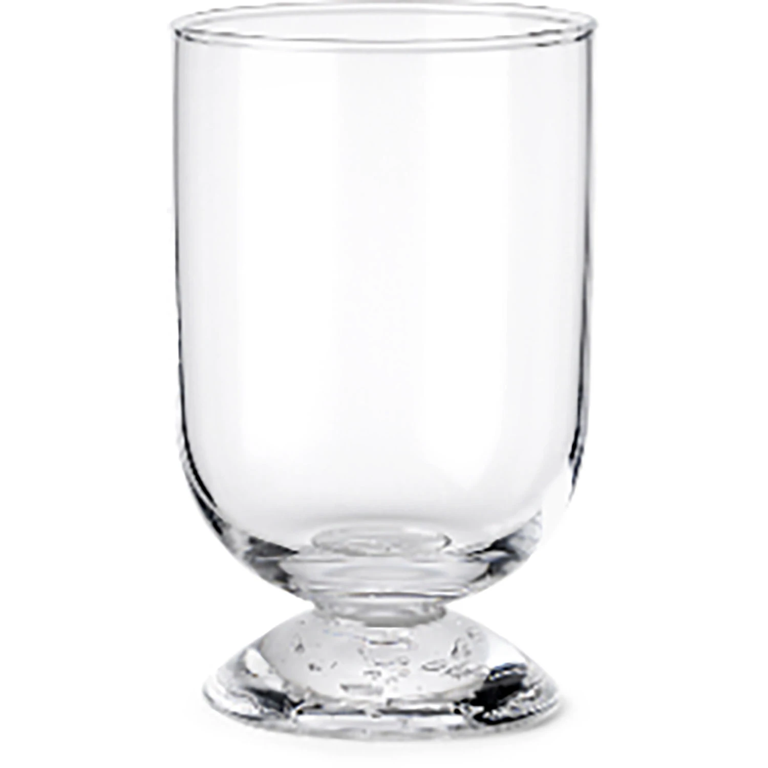 Louise Roe Bubble Glass Vattenglas 16 Cm Plain Top - Dricksglas Munbl&aring;st Glas Klar - 10525-1-9