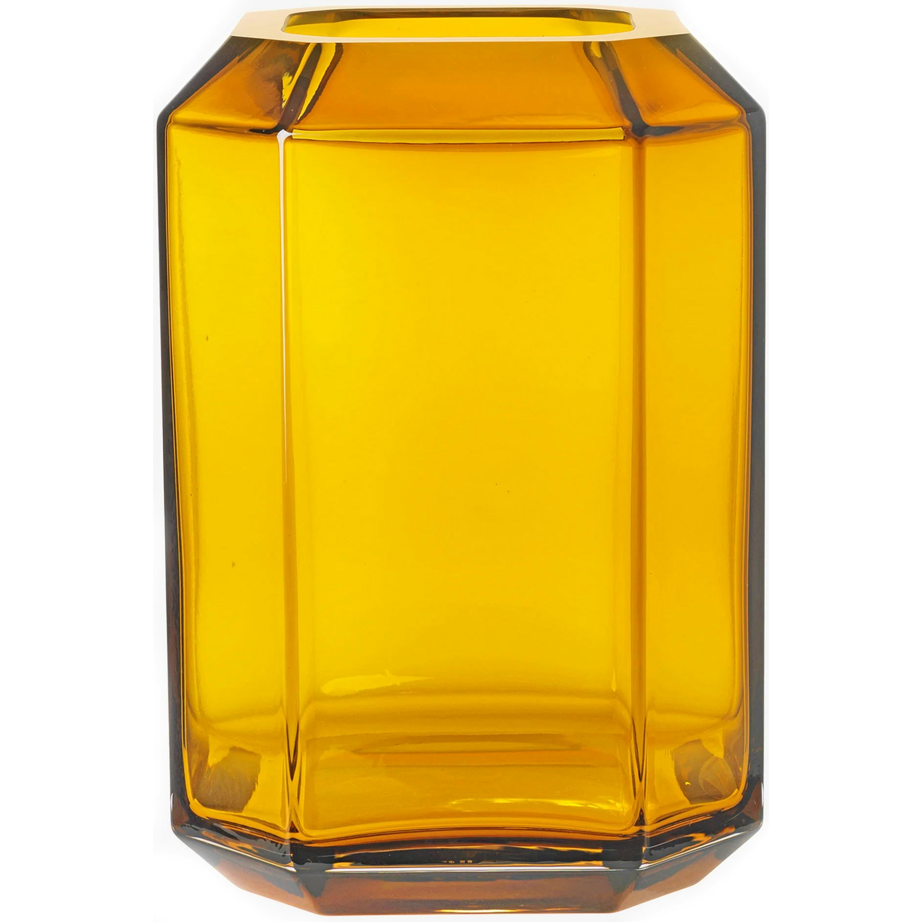 Louise Roe Jewel Giant Vas 18x26 Cm Amber - Vaser Munbl&aring;st Glas B&auml;rnsten - 10505-13-8