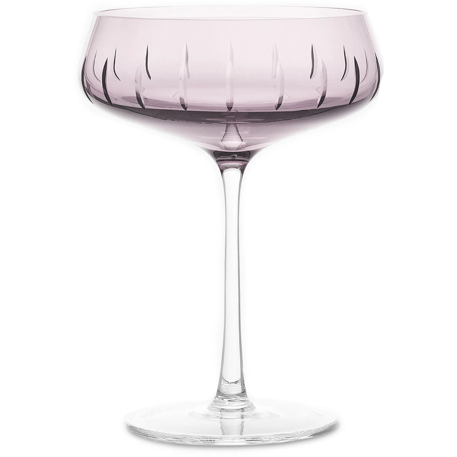 Louise Roe Single Cut Champagnekupa Rose - Champagneglas Munbl&aring;st Kristallglas Rose - 10504-10-96