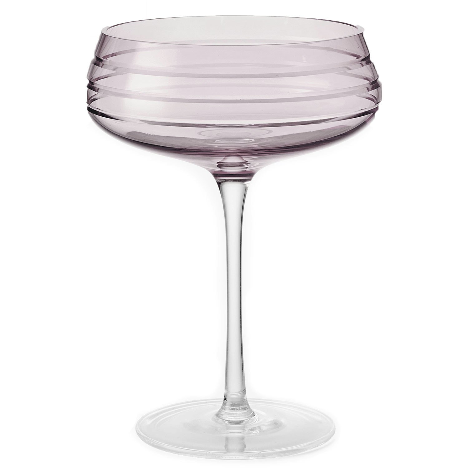 Louise Roe Triple Cut Champagnekupa Rose - Champagneglas Munbl&aring;st Glas Rose - 10504-10-90