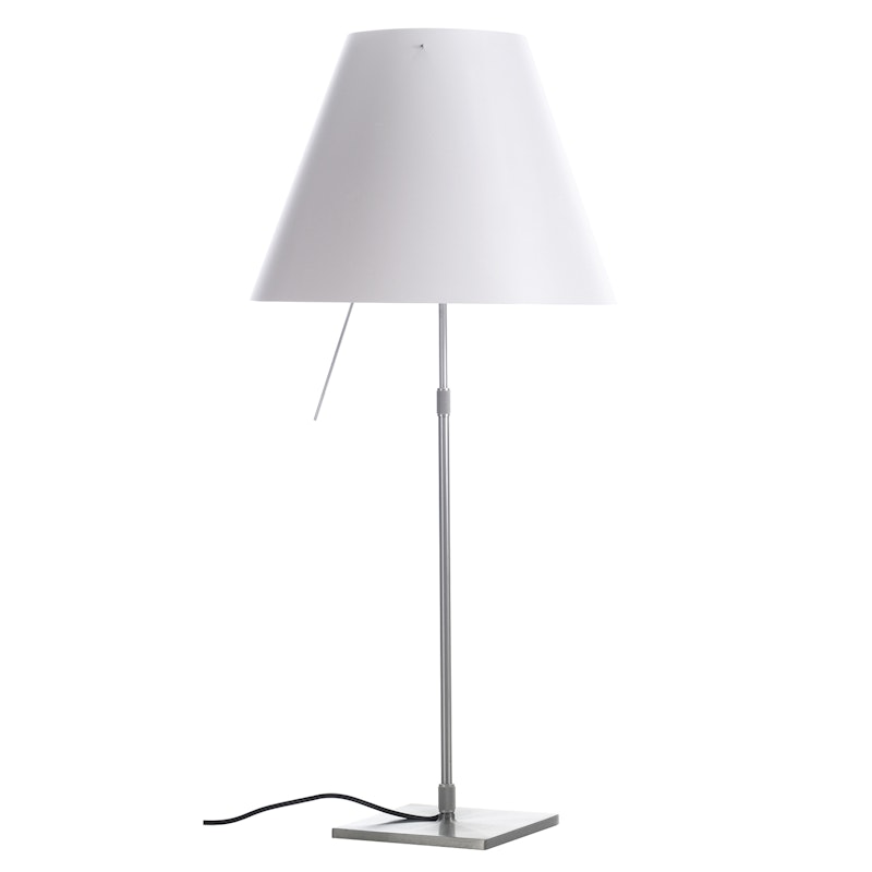 Costanza Bordslampa, Aluminium/Vit