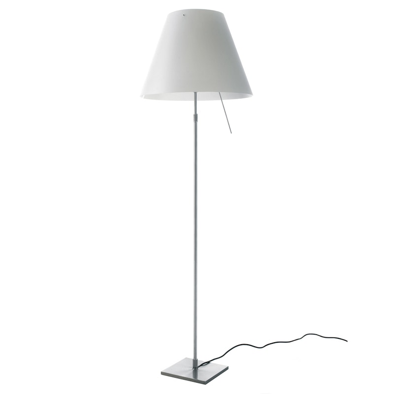 Costanza Golvlampa, Aluminium/Vit