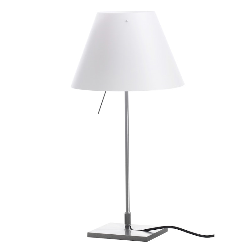 Costanzina Bordslampa, Aluminium/Vit