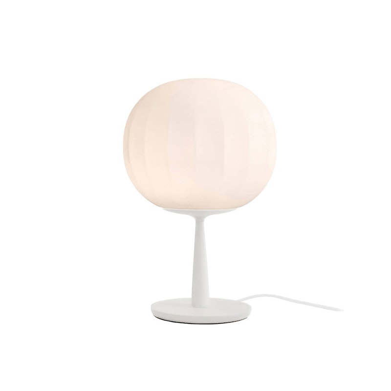 Lita Bordslampa 18 cm, Vit / Opalglas