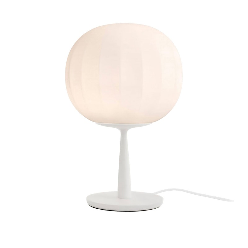 Lita Bordslampa 30 cm, Vit / Opalglas