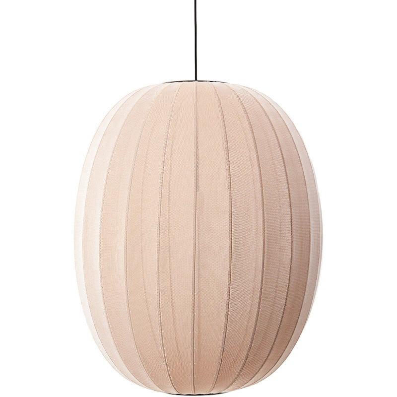 Knit-Wit Pendel Hög Oval 65 cm, Sand Stone