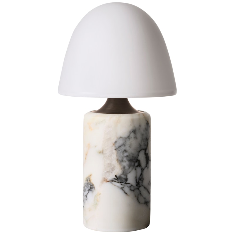 Fuse Bordslampa Portabel, Opalglas / Calacatta Viola