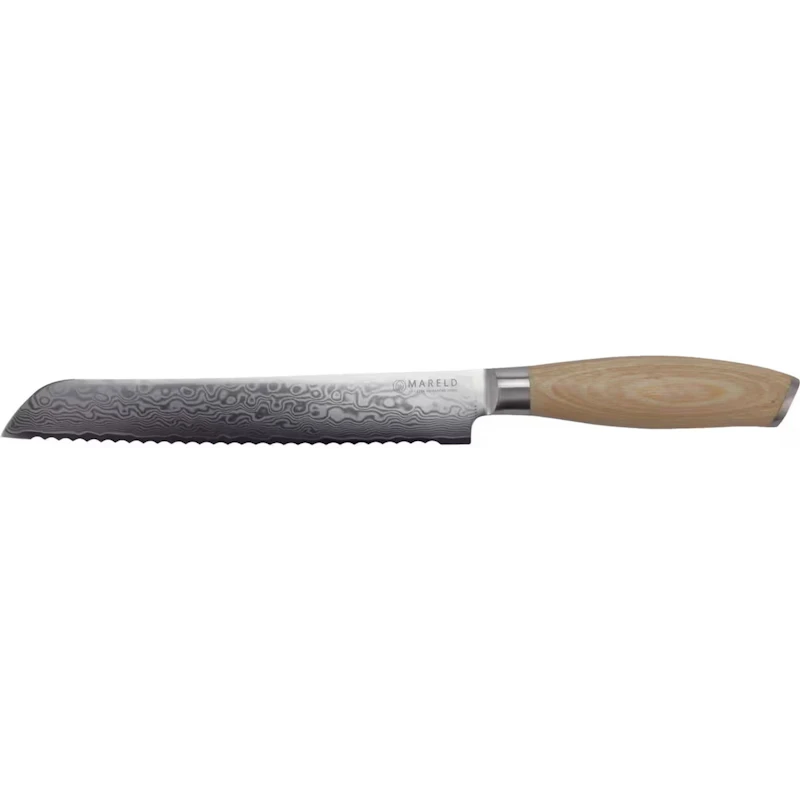 Akio Brödkniv 20 cm, Ljus Trä