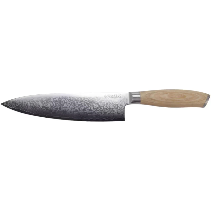 Akio Kockkniv 21 cm, Ljus Trä