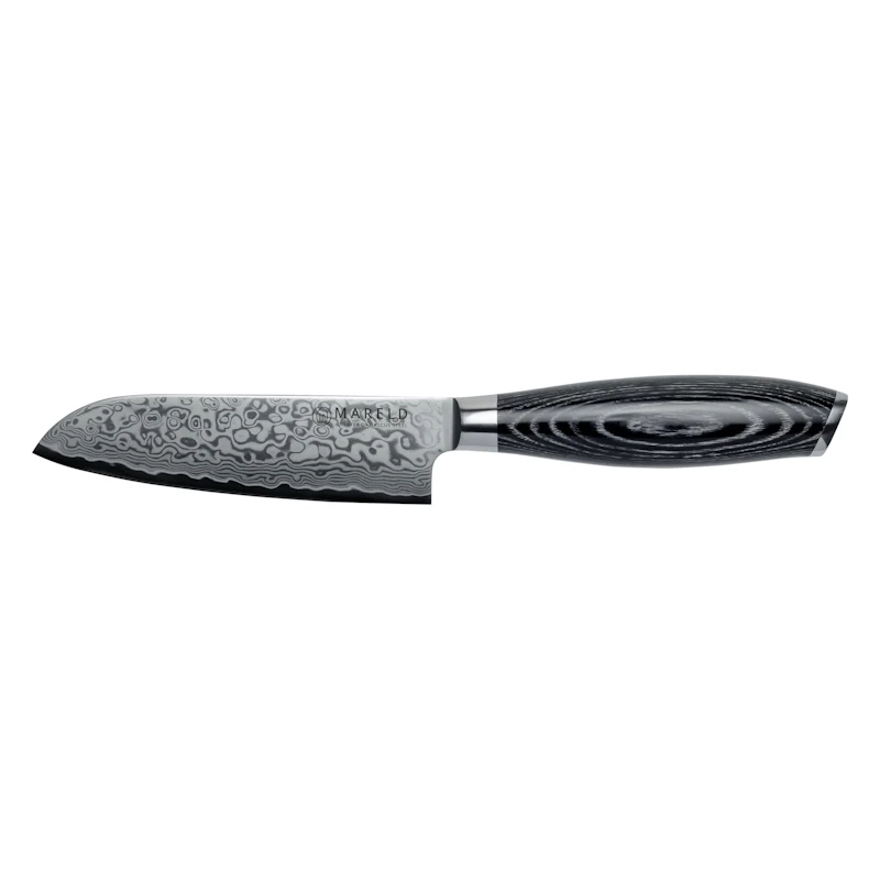 Akio Santokukniv 13 cm, Svart