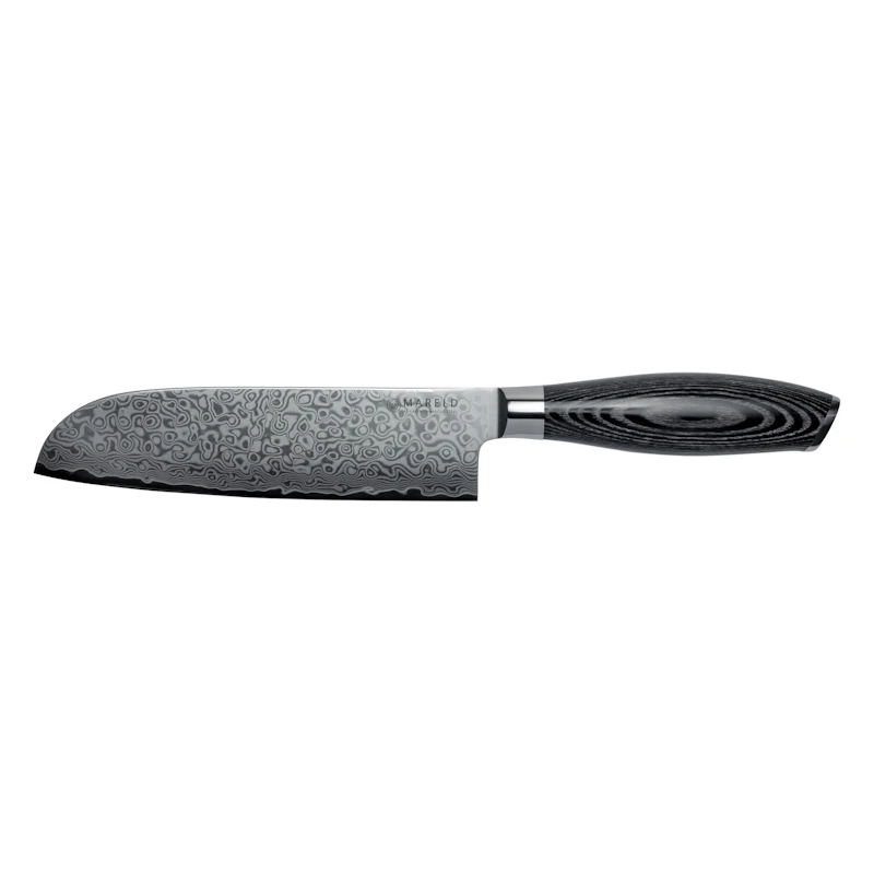Akio Santokukniv 21 cm, Svart