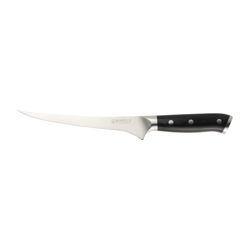 Filékniv Flexibel 19 cm, Svart