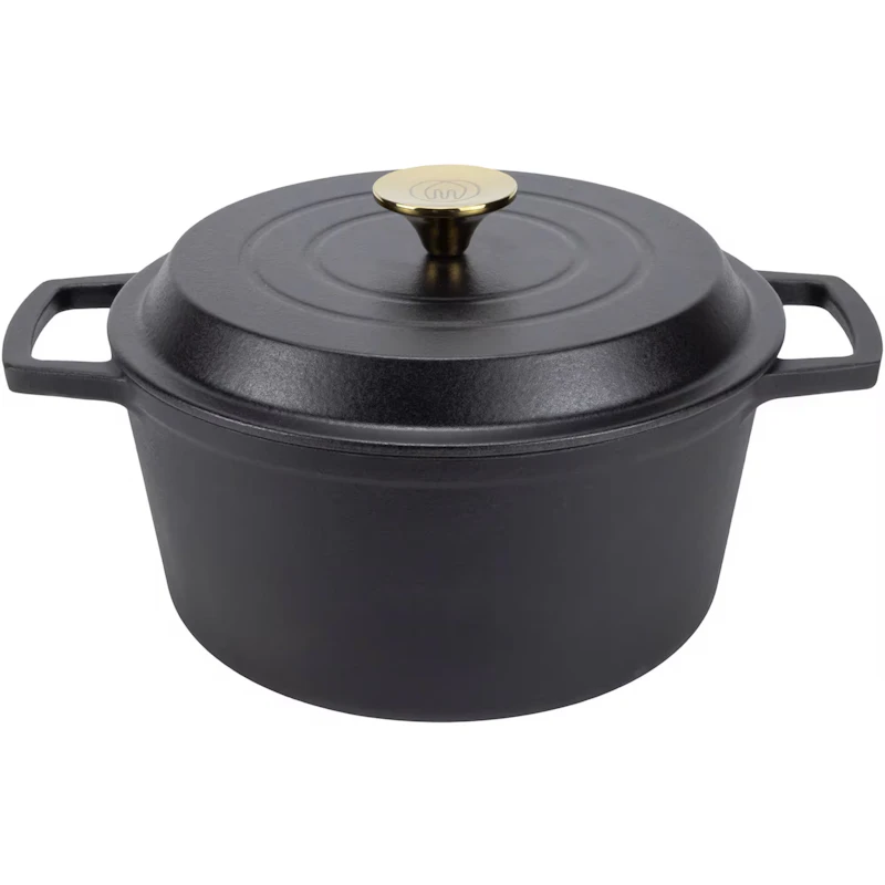 Gjutjärnsgryta 4 L, Mattsvart