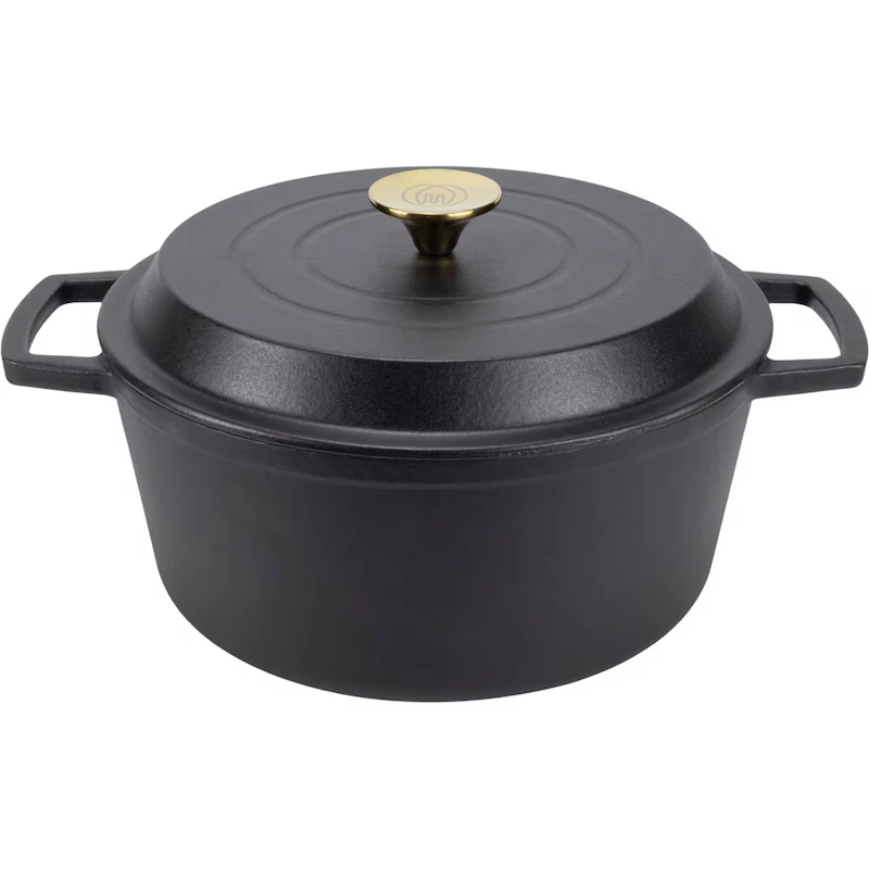 Gjutjärnsgryta 5 L, Mattsvart