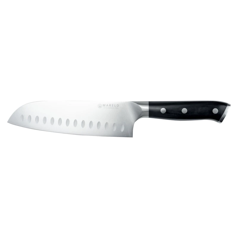 Santokukniv 18 cm, Svart