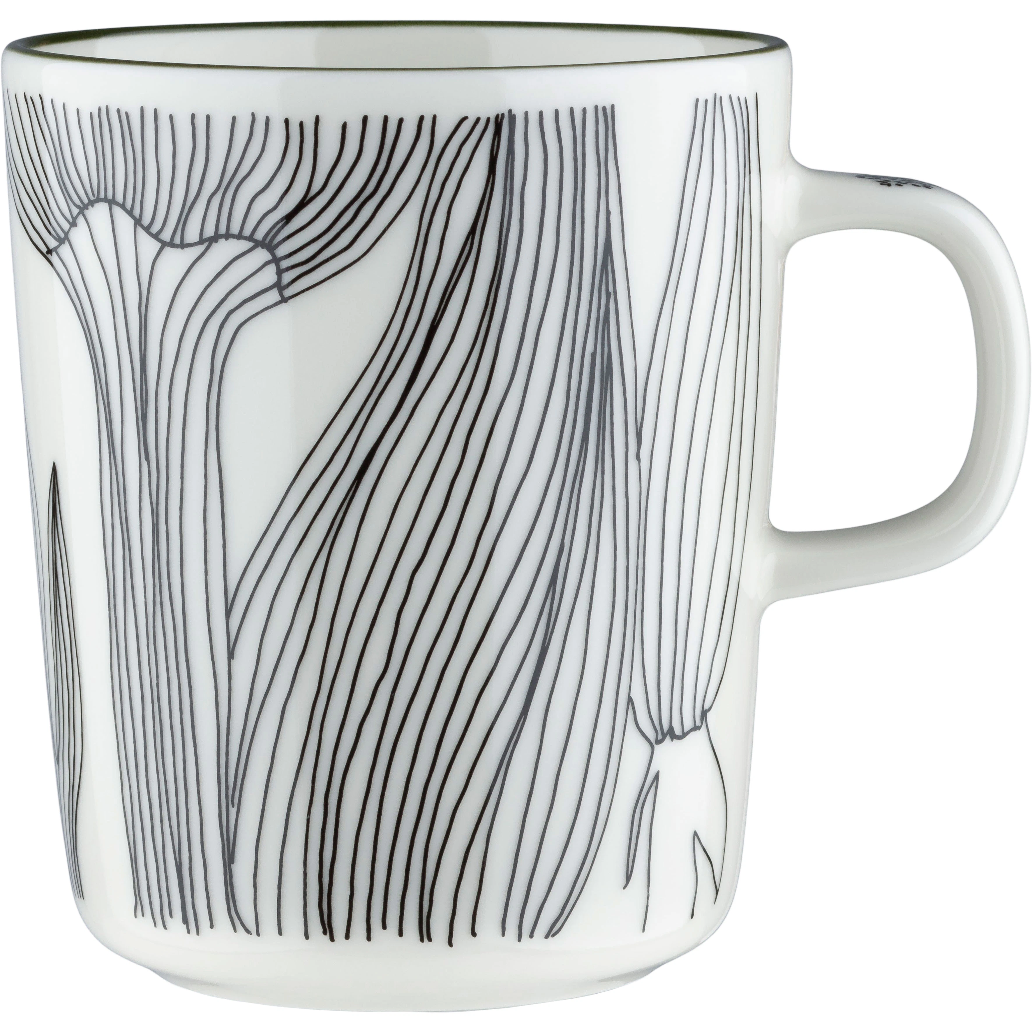 Marimekko Kukat Puhkeavat Mugg 25 Cl - Kaffekoppar Stengods Svart - 074495-196