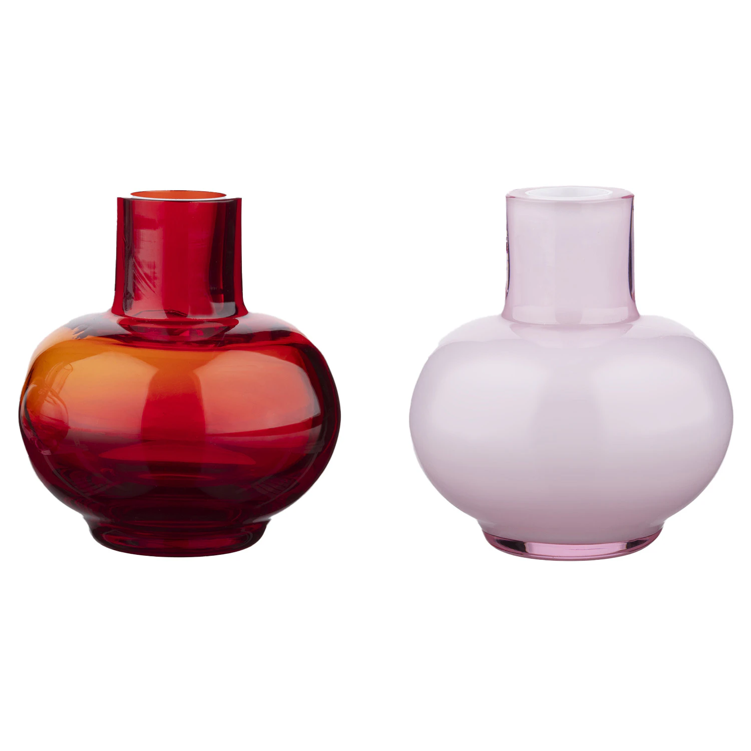 Marimekko Mini Vas 2 Delar - Vaser Glas Rosa - 074618-333