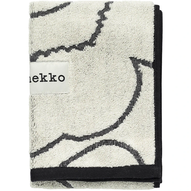 Piirto Unikko Gästhandduk 30x50 cm, Off-white/Charcoal