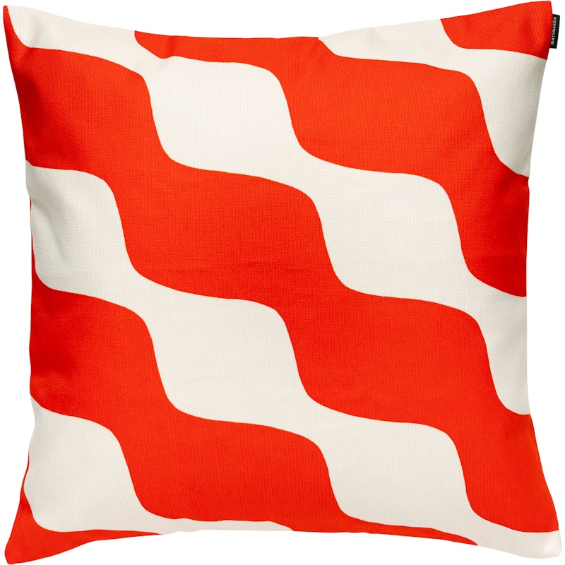 Taifuuni Kuddfodral 50x50 cm, Off-White / Orange Red