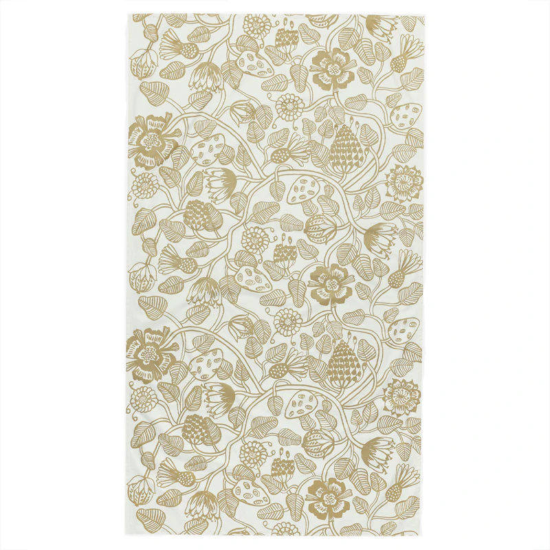 Tiara Duk 135X250 cm Vit Guld