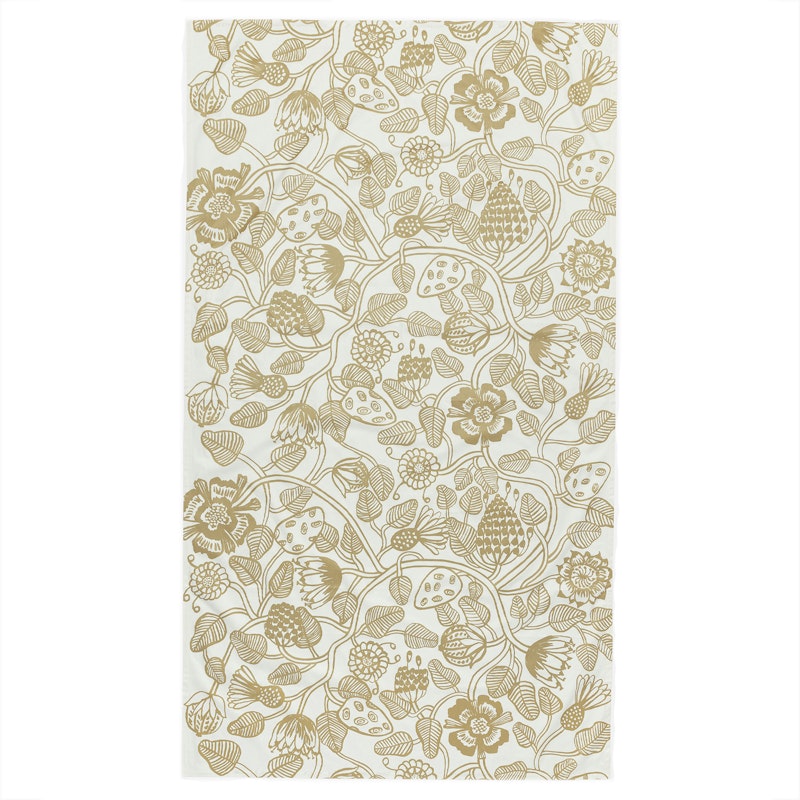 Tiara Duk 135X250 cm Vit Guld